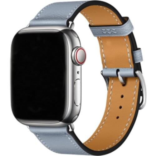 Strap Single Tour band Leather loop for iWatch 40mm 44mm Sports for Apple watch 42mm 38mm Series 1 2 3 4 5 6 se