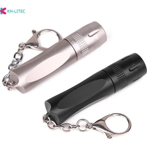 Super bright T6 LED Flashlight With keychain Use AA battery mini Portable LED Torch Suitable for camping Hunting night lighting