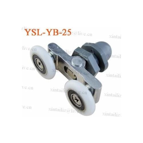 [YSL-YB-25]Free Shipping high quality low noise nylon bearing roller for glass door wheel bathroom roller sliding wheel
