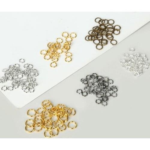 100Pcs Opening Hair Braid Dread Ring Clips Dreadlock Bead Cuff Clip Braid Tool Round Metal Ring Hair Styling Tools Accessories