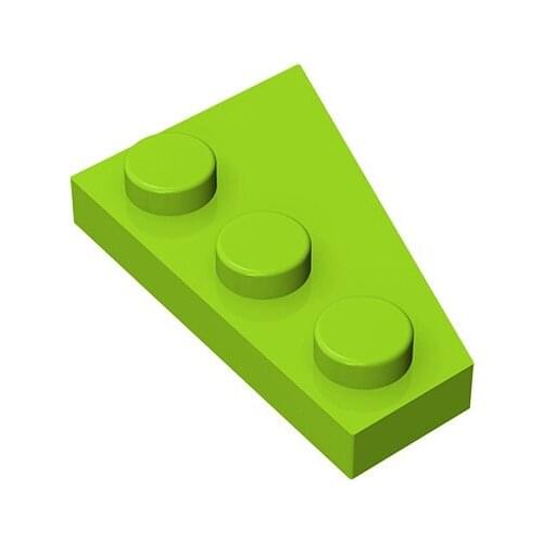 10PCS 43723 2x3 Wedge Plate (Left) Compatible With Assembles Particles For Building Blocks Parts DIY Educational Gift Toys