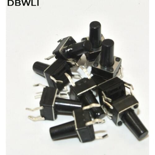 1000pcs 6x6x4.3/5/6/7/8/10/12mm 4pin Mini Micro Momentary Tactile Push Button Switch Momentary Tact