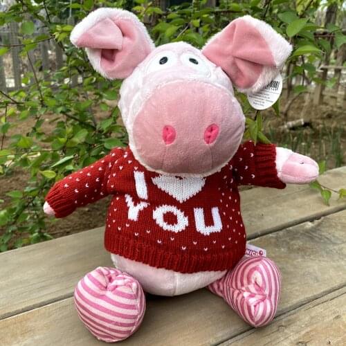 40cm Red Sweater Pig Stuffed Plush Soft Doll Animals Toy Girls Baby Kids Birthday Gift