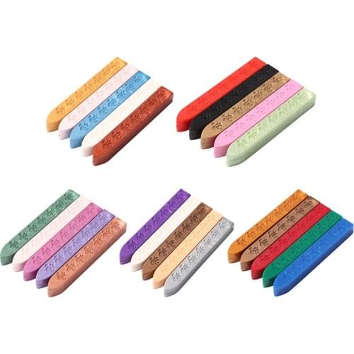 5Pcs/set Sealing Wax Sticks Retro Paint DIY Dedicated Short Sealing Strips Hand Account Sealing Strips Dedicated Stamps