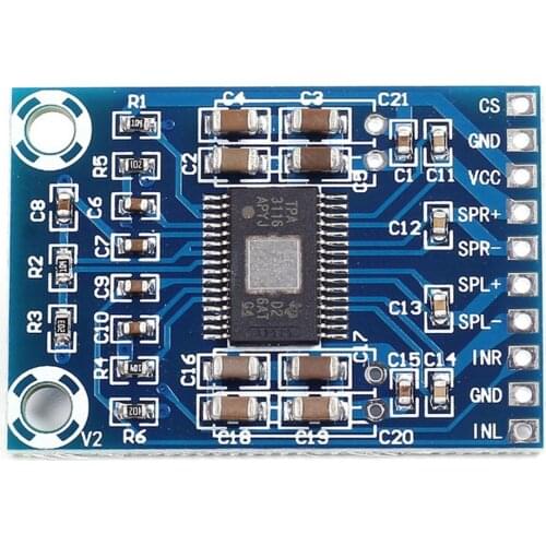 XH-M562 TPA3116D2 50W+50W Dual Channel Mini Digital Amplifier Class D Amplifier 50W Power Amplifier Board DC 12V-24V 2x50W