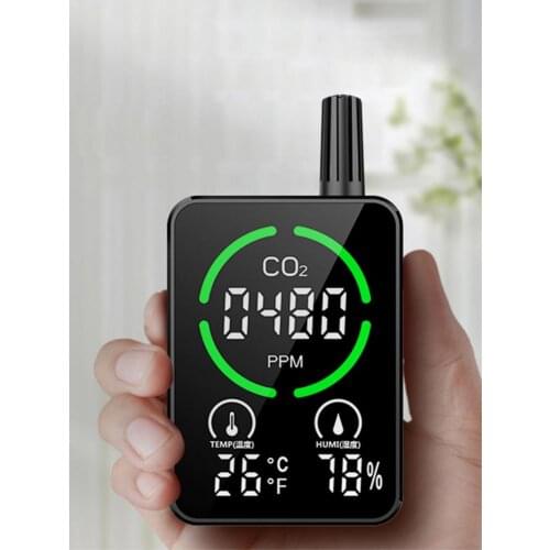 Intelligent CO2 Meter CO2 Detector Multifunctional Thermohygrometer Home Gas Analyzer Household Digital Air Pollution Monitor