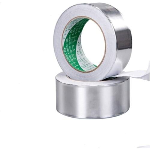 1 Roll Thick aluminum foil tape Sliver Color Fit for water pipe sealing waterproof trapping repair DIY tin