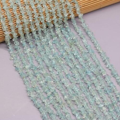 Natural Irregular Freeform Chip Apatite Transparent Beads for Jewelry Making Bracelet Accessories Size 3x5-4x6mm Length 40cm