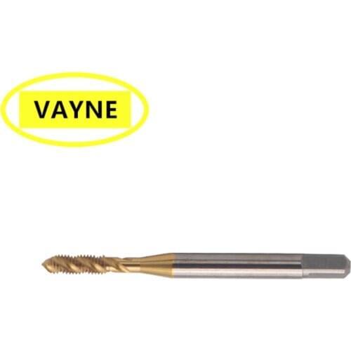 VAYNE HSSE Metric Spiral Fluted Taps with Tin Coated M4M4.5/M6/M7*0.75 /*1 M5.5*0.9 Fine Thread screw tap of these types*0.5