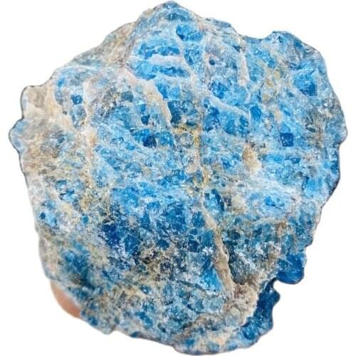 Natural Apatite Crystal Rough Stone Raw Gemstone Mineral Specimen