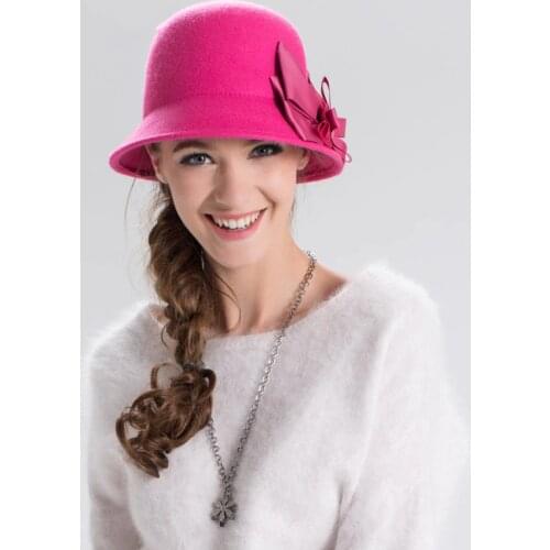 New Arrival Winter Warm Hat Lady Fashion Fedoras Wool Hat Adult Warm Domes Flat Hats Cap New Year Gift B-7348