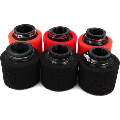 35mm 38mm 42mm 45mm 48mm stright Neck Foam Air Filter Sponge Cleaner Moped Scooter Dirt Pit Bike Motorcycle RED Kayo BSE