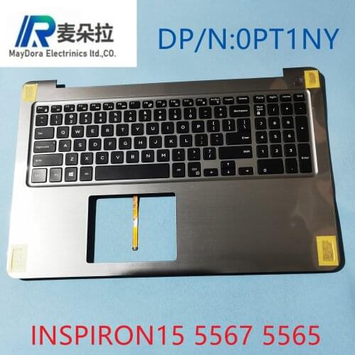 Brand new and original laptop keyboard for DELL INSPIRON 15 5565 5567 palmrest w/ US keyboard PT1NY 0PT1NY