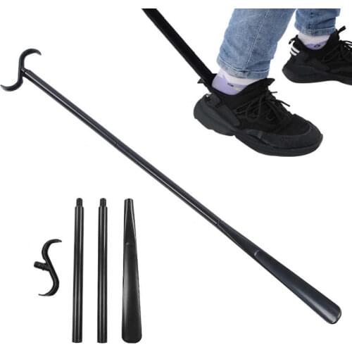 Detachable Long Dressing Stick Portable Shoes Socks Dressing Aids with Shoe Horn for Elderly Patients Pregnant Home Assist