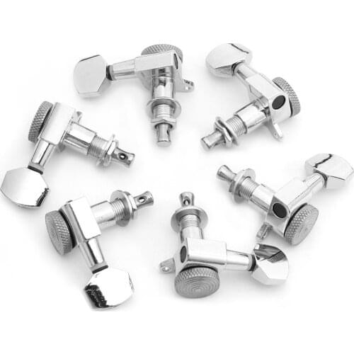 Locking Tuners Guitar String Pegs Machine Heads String Gear Ratio For 6R Inline Musical Instrument Guitar Parts Accessories