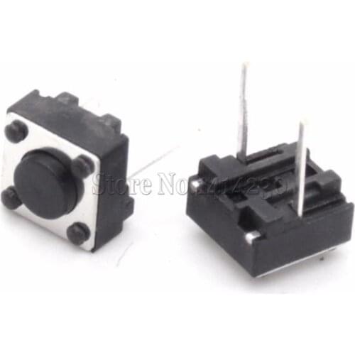 1000Pcs Tactile Switch Momentary Tact 6x6x4.3 6*6*4.3mm Middle pin 2pins