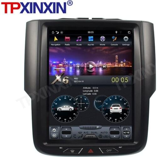 Tesla Style Android 9.0 4+128G Carplay For Dodge RAM 2014-2019 Car GPS Navigation Radio Headunit Multimedia Player Tape Recorder