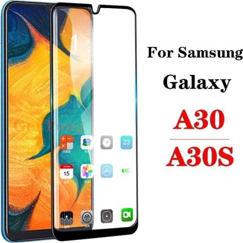 Full Cover Protective Glass For Samsung A30 A 30 Screen Protector On For Samsung Galaxy A30 s Tempered Glass a 30s sm-A307F Film