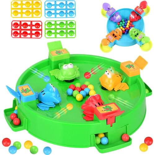 Funny Hungry Frog Eats Beans Strategy Game for Children and Adults Family Gathering Interactive Board Game Stress Relief Toys