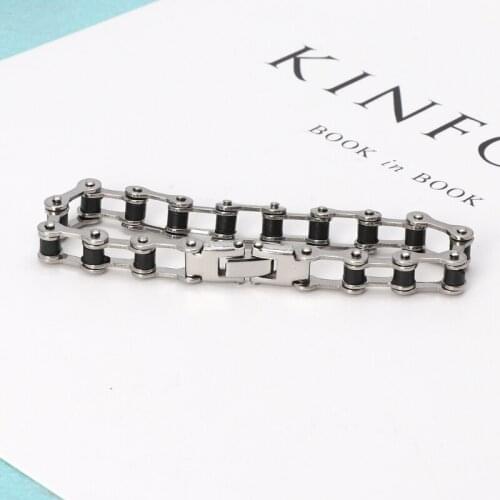 High Quality Classic Stainless Steel Biker Motorcycle Chain Men Bracelet Jewelry W2952001