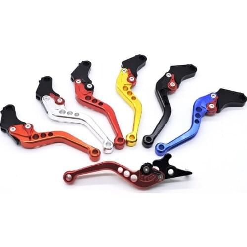 1 Pair Clutch Brake Handle Levers Universal Adjustable Aluminum CNC front disc rear brake drum for Motorcycle Honda CBF150