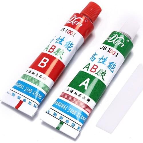 2pcs/set Ultra Strong AB Epoxy Adhesive Glue Spatula Strong Ceramic Glass Rubber 20g Wholesale