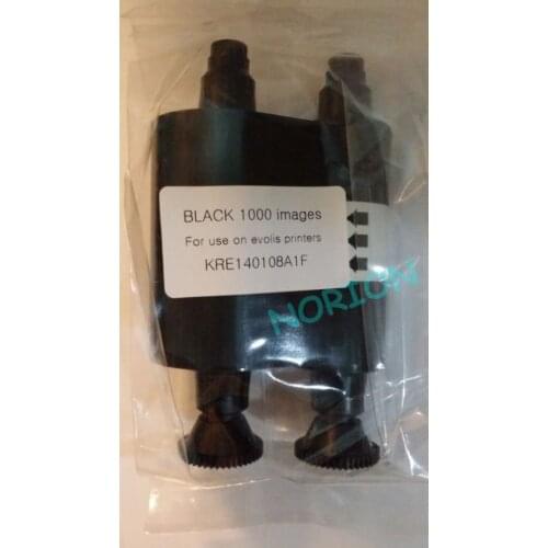 20Rolls Compatible Evolis R2011 Black Ribbon 1000 Cards Images Made in Korea Evolis Pebble 4 Dualys 3 Securion ID printers