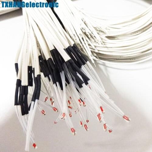 50PCS Reprap NTC 3950 Thermistor 100K + 1 Meter wire diy electronics