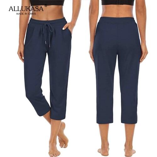 Женские брюки капри Allukasa China At AliExpress