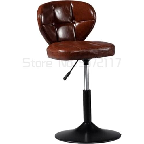 Bar chair lifting and rotating modern simple back bar stool household front desk bar chair high foot stool