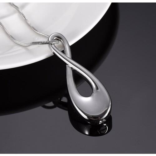 Big Infinity Urn Hold Ashes Cremation Urn Necklace Memorial Jewelry Funeral Urn Necklace Ash Holder Cremation Necklace Women
