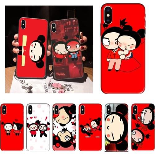 PXCHENG Cartoon chinese doll pucca and garu Phone Case For iPhone 12 Mini 11 Pro XS Max X XR 7 8 Plus