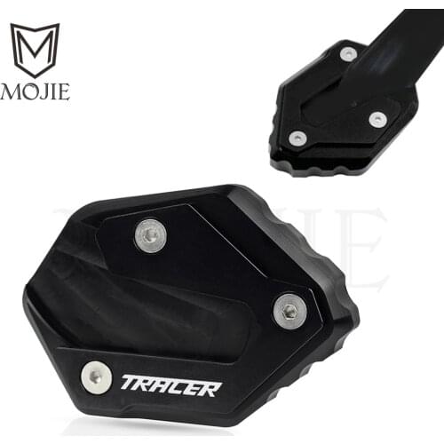 For Yamaha MT-09 TRACER 900 GT TRACER900 2014-2021 Motorcycle CNC Kickstand Foot Side Stand Extension Pad Support Plate Enlarge