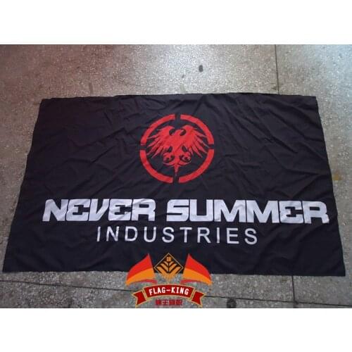 Never summer industries logo flag,never summer industries racing club flag, 90*150CM polyster banner