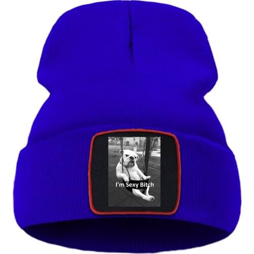 I'm Sexy Bitch Dog Swing Prints Hot Sale Winter Hat Outdoor Thick Beanie Hat Warm Fashion Unisex Hats Comfort Flexible Hats
