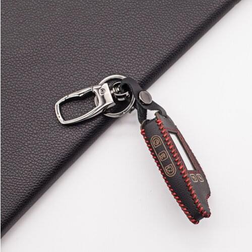 Wear Resistant 100% Leather Fob Key Case fFor Tomahawk TZ-9030 TZ9020 TZ7010 H1 H2 Two-way Car Alarm System