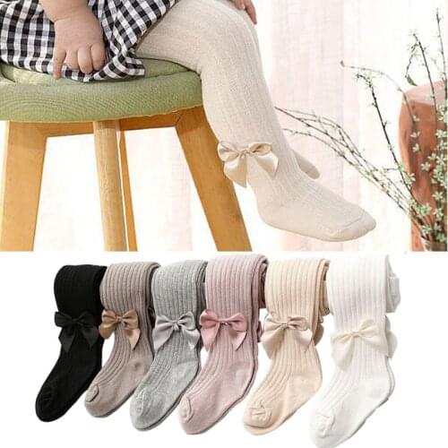 Baby girl tights Children Spring Autumn Winter Bowknot Tights Cotton Baby Girls Pantyhose Kids Infant Knitted Collant Tights