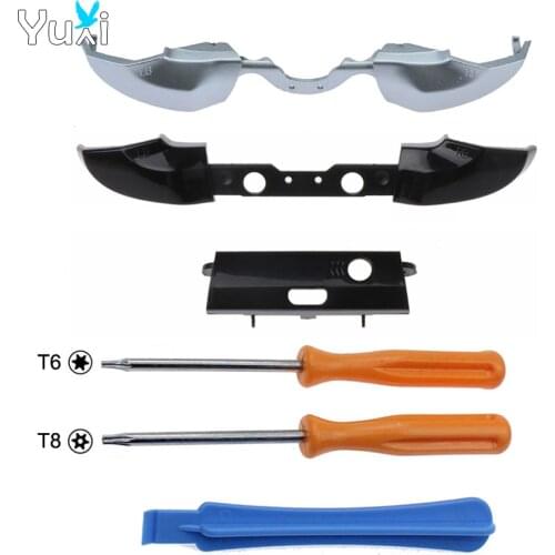 YuXi For Xbox One S Elite Controller RB LB Bumper Trigger Buttons Mod Kit and T6 T8 screwdriver Repair Parts