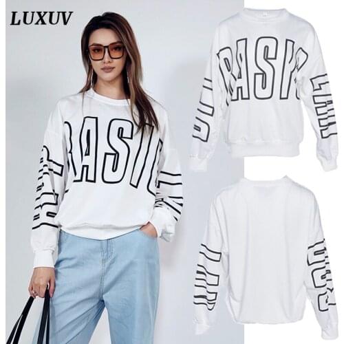 Женские толстовки с принтом LUXUV China At AliExpress