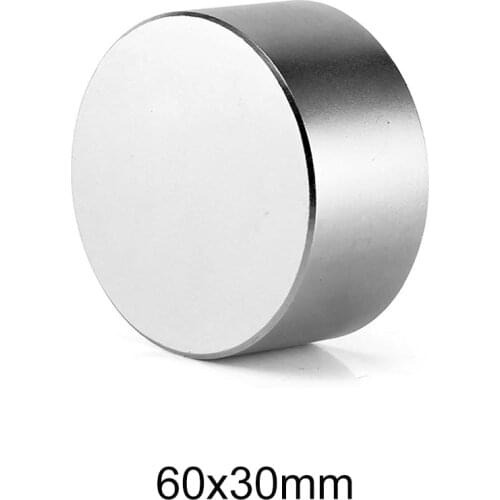 1PC 60x30 mm Big Round magnets 60mm X 30mm Neodymium Magnet Disc 60x30mm N35 Permanent Rare Earth Magnet Strong 60*30 mm