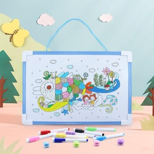 Magnetic Double-sided Whiteboard Writing Erasable Childrens Drawing Babys Graffiti Office Note Hanging Message Board