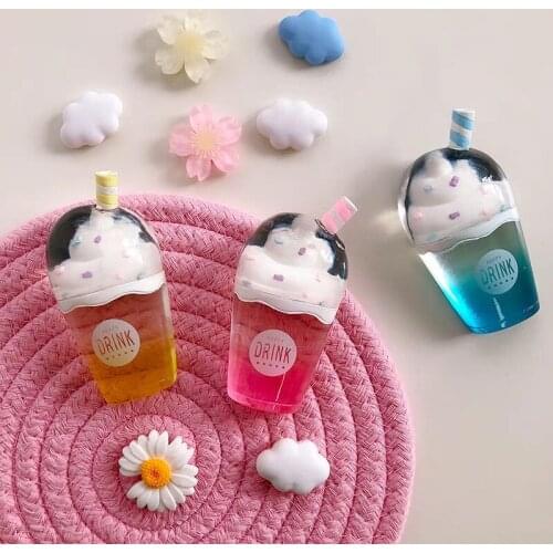 Cold Drink Ice Cream Series Magnetic Refrigerator Stickers Family Decorative Items Lovely Exquisite Blue Yellow Creativity