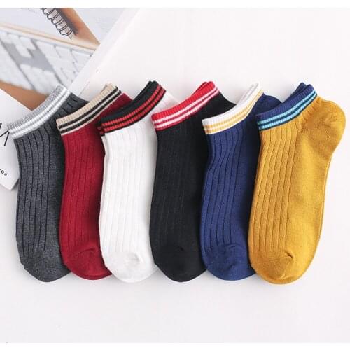 10 Pairs Spring/Summer Cotton Socks For Women Breathable Soft Girls Short Ankle Socks Meias Casual Calcetines Mujer Boat Sock