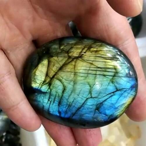 Original Moonstone Natural Colorful Labradorite Crystal Natural Stones Ornament Moonstone 2-3CM/3-4cm/4-5cm/5-6cm