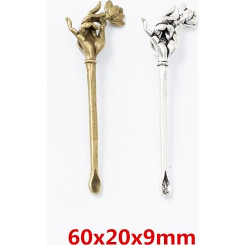 10/15pcs Ear spoon zinc alloy charms pendant suitable for DIY Bracelet Necklace metal jewelry accessories 6804-6805