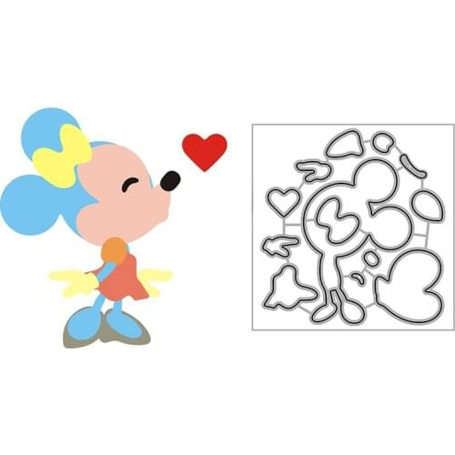 New Blow Kiss Heart Craft Embossing Mold 2021 Metal Cutting Dies for DIY Decorative Scrapbooking Album Card Making No Stamps