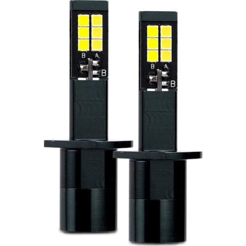 Fog Light Headlight Accessories Car Lights LED Bulb High Brightness 9-32 V. Cold White + Amber Double Color A Pair Working Lamp