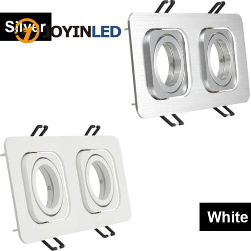 Double Head Modern LED Ceiling Lights Fixture Adjustable Hole Size Square LED Ceiling Lamp Recessed For Living Room
