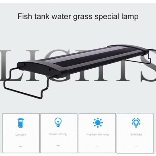 LED Fish Tank Bracket Light Multi Color Full Spectrum Coral Aquatic Marine Plant Grow Lamp Aquarium Landscaping Lighting