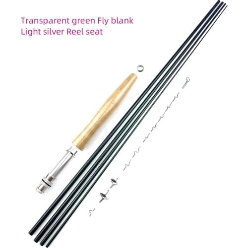 NooNRoo IM8 Carbon fly fishing rod #5/6 at 2.7m fly fishing rod 4 sections in the trout fish Bulk assembly kit